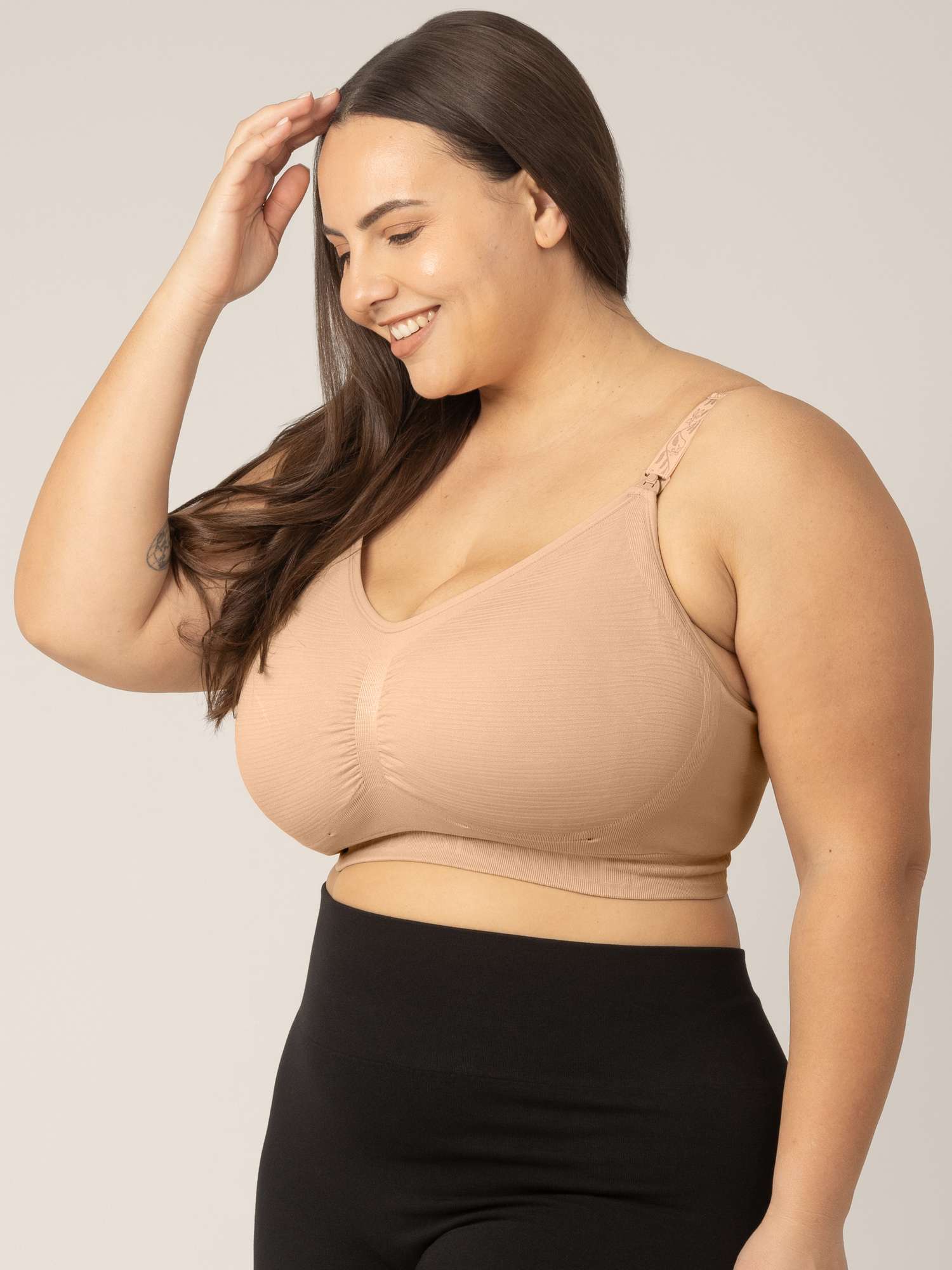 Sublime® Hands-Free Pumping & Nursing Bra | Beige Milk & Baby