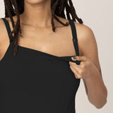 Bamboo Lounge Around Nursing Tank | Black | Milk & Baby