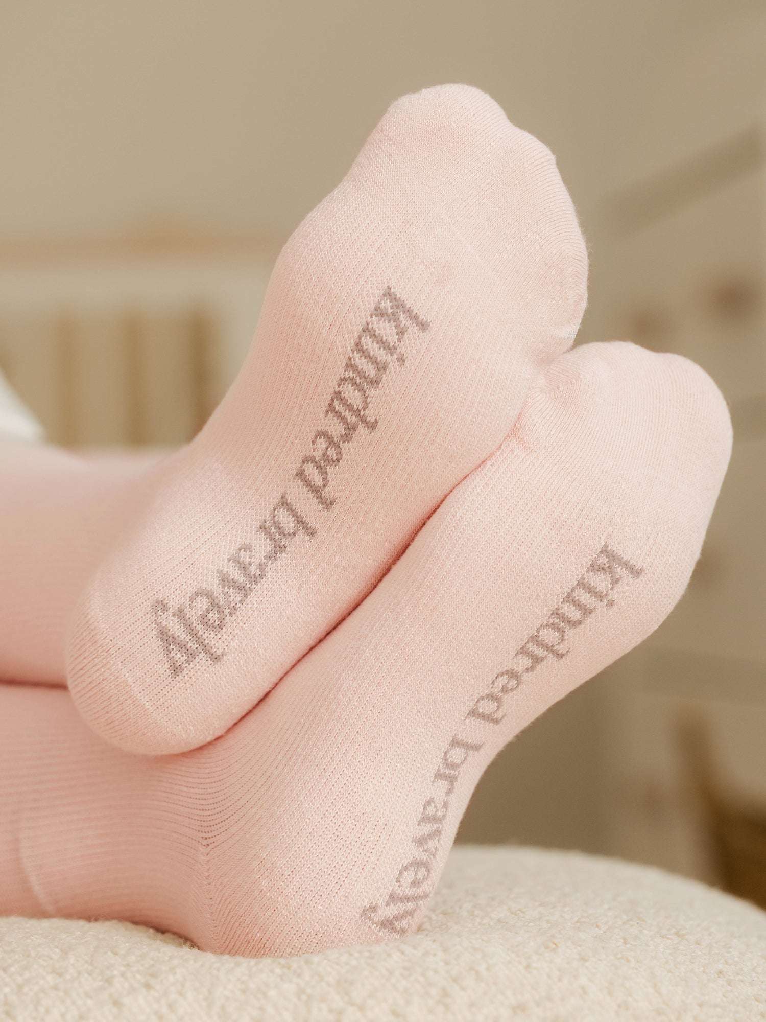 Premium Maternity Compression Socks (2-Pack) | Soft Pink & Grey Heather | Milk & Baby 