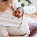 Organic Cotton Skin to Skin Wrap Top | Oatmeal Heather Milk & Baby