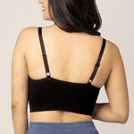 Sublime® Bamboo Hands-Free Pumping Lounge & Sleep Bra | Black | Milk & Baby