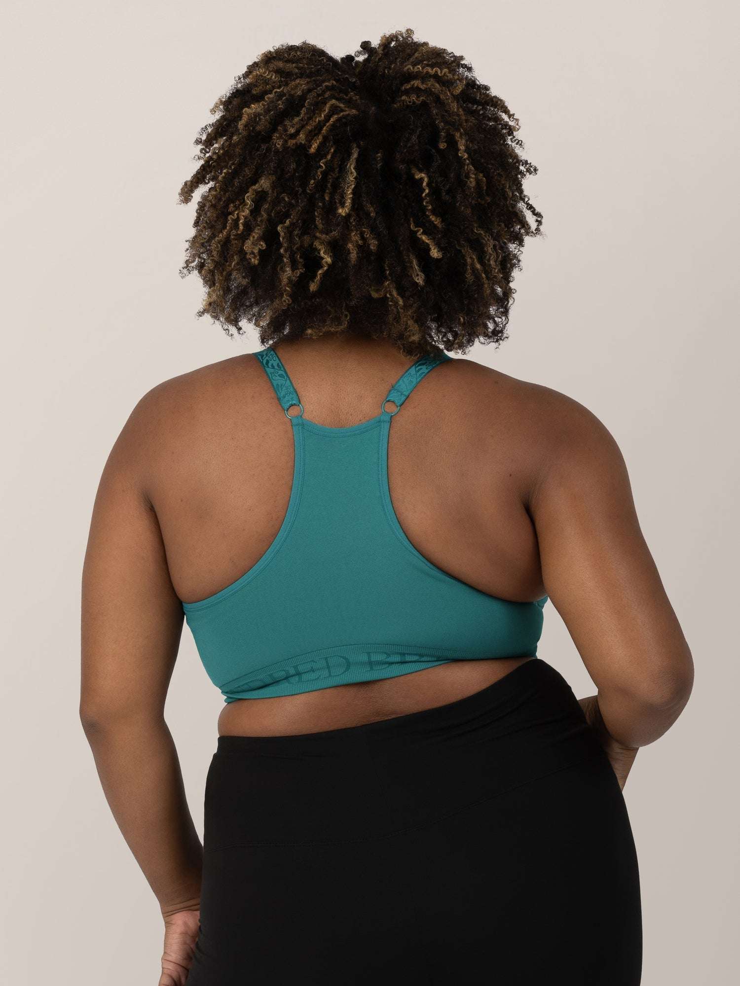 Sublime® Hands-Free Pumping & Nursing Sports Bra | Teal Milk & Baby