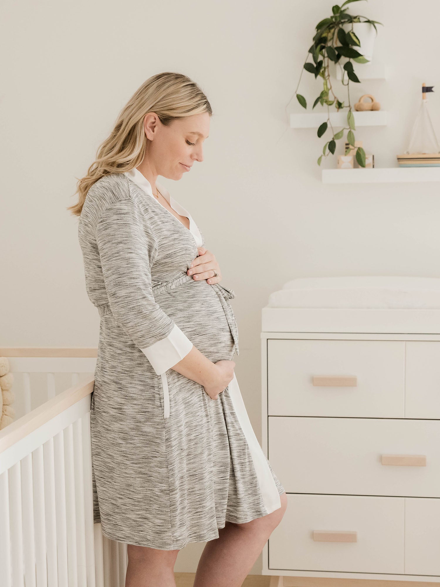 Emmaline Robe | Grey | Milk & Baby