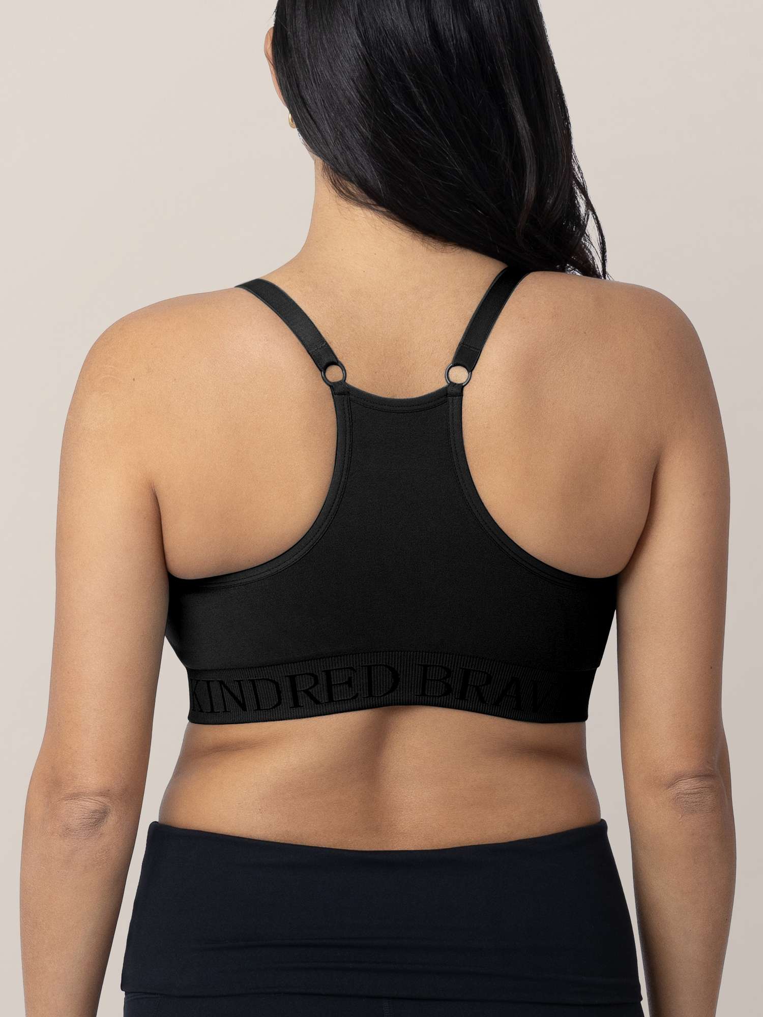 Sublime® Hands-Free Pumping & Nursing Sports Bra | Black Milk & Baby