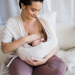 Organic Cotton Skin to Skin Wrap Top | Oatmeal Heather Milk & Baby