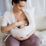 Organic Cotton Skin to Skin Wrap Top | Oatmeal Heather Milk & Baby