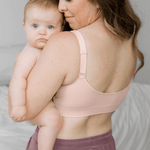 Sublime® Adjustable Crossover Nursing & Lounge Bra | Soft Pink | Milk & Baby