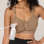 Sublime® Hands-Free Pumping & Nursing Bra | Latte Milk & Baby