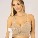 Sublime® Hands-Free Pumping & Nursing Bra | Beige Milk & Baby