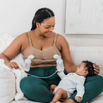 Sublime® Hands-Free Pumping & Nursing Bra | Latte Milk & Baby