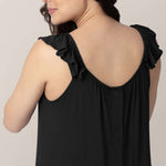 Ruffle Strap Labor & Delivery Gown | Black Milk & Baby