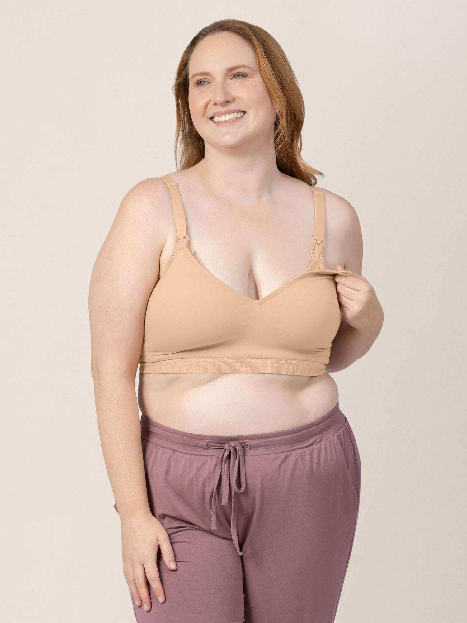 Signature Sublime® Contour Pumping & Nursing Bra | Beige | Milk & Baby