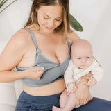 Sublime® Hands-Free Pumping & Nursing Bra | Grey Milk & Baby