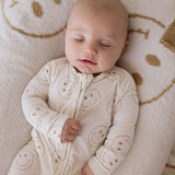 Just Smile | Bamboo Zip Pajamas Milk & Baby