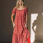 Bella Maxi Dress in Red | Milk & Baby