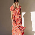 Bella Maxi Dress in Red | Milk & Baby