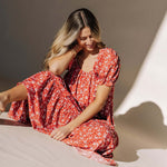 Bella Maxi Dress in Red | Milk & Baby