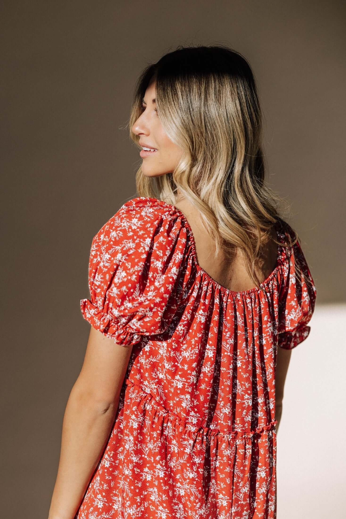 Bella Maxi Dress in Red | Milk & Baby