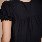 Winny Tie Top in Black