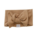 Cafe Organic Cotton Ribbed Head Wrap - milk & baby