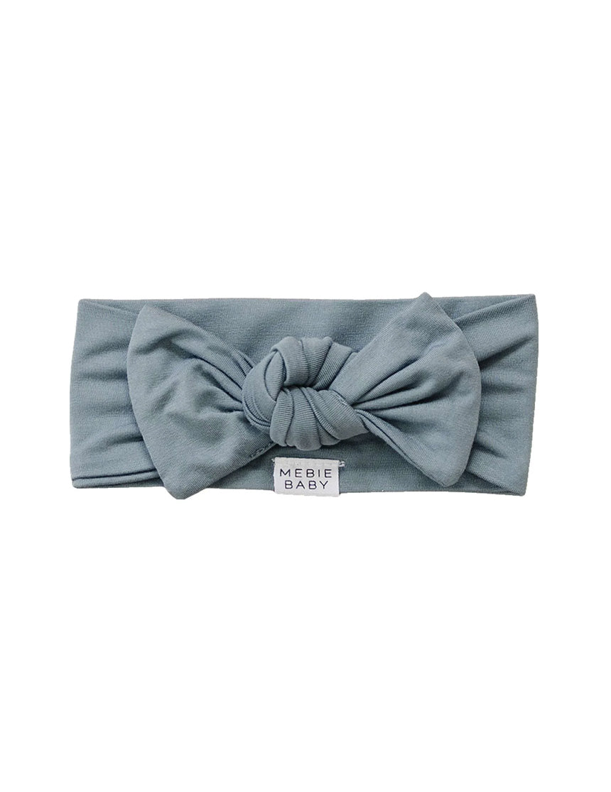 Dusty Blue Bamboo Head Wrap - milk & baby