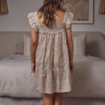 Fleur Maternity & Nursing Ruffled Nightgown Milk & Baby