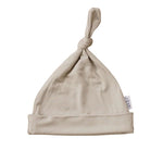 Oatmeal Bamboo Newborn Knot Hat - milk & baby