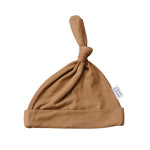 Mustard Bamboo Newborn Knot Hat - milk & baby