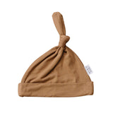 Mustard Bamboo Newborn Knot Hat - milk & baby