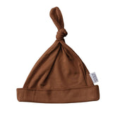 Rust Bamboo Newborn Knot Hat - milk & baby