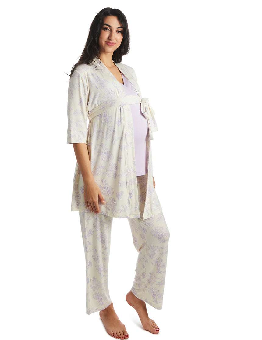 Bali | Mommy Pajamas & Baby Set Milk & Baby