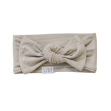 Oatmeal Bamboo Head Wrap - milk & baby