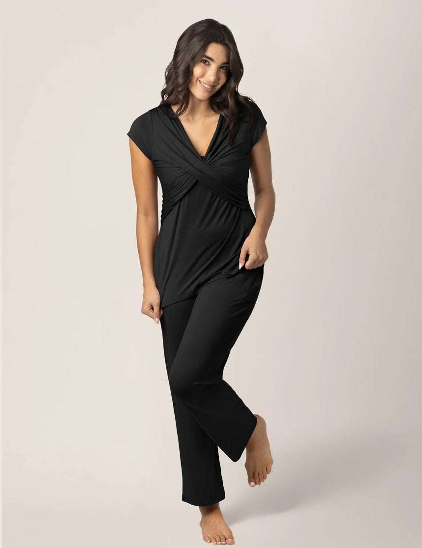 Davy Ultra Soft Maternity & Nursing Pajamas | Black Milk & Baby