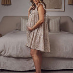 Fleur Maternity & Nursing Ruffled Nightgown Milk & Baby