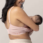 Sublime® Hands-Free Pumping & Nursing Bra | Pink Heather Milk & Baby