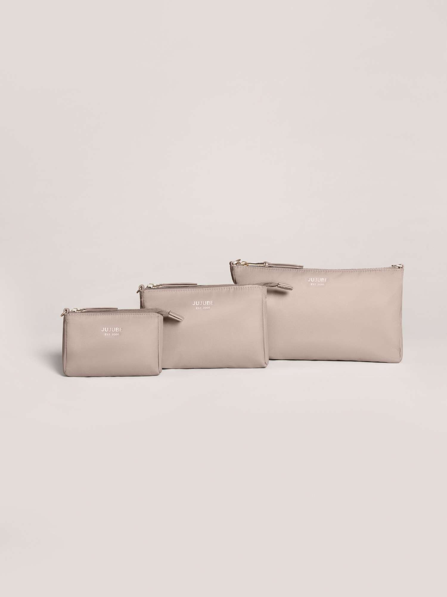 3-piece Pouch Set | Taupe Milk & Baby