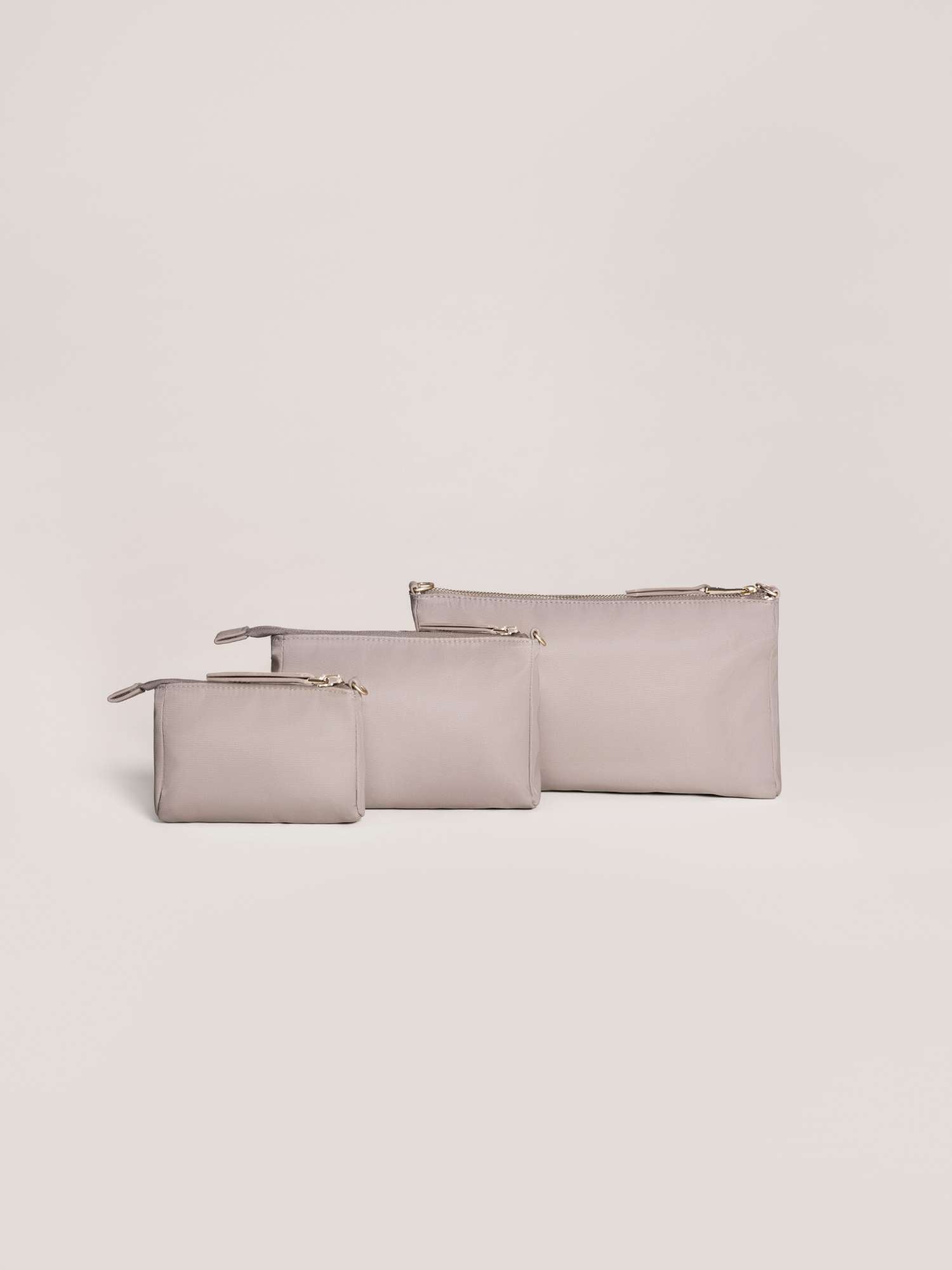 3-piece Pouch Set | Taupe Milk & Baby