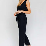 Sleeveless Surplice Jumpsuit | Nursing Friendly Milk & Baby