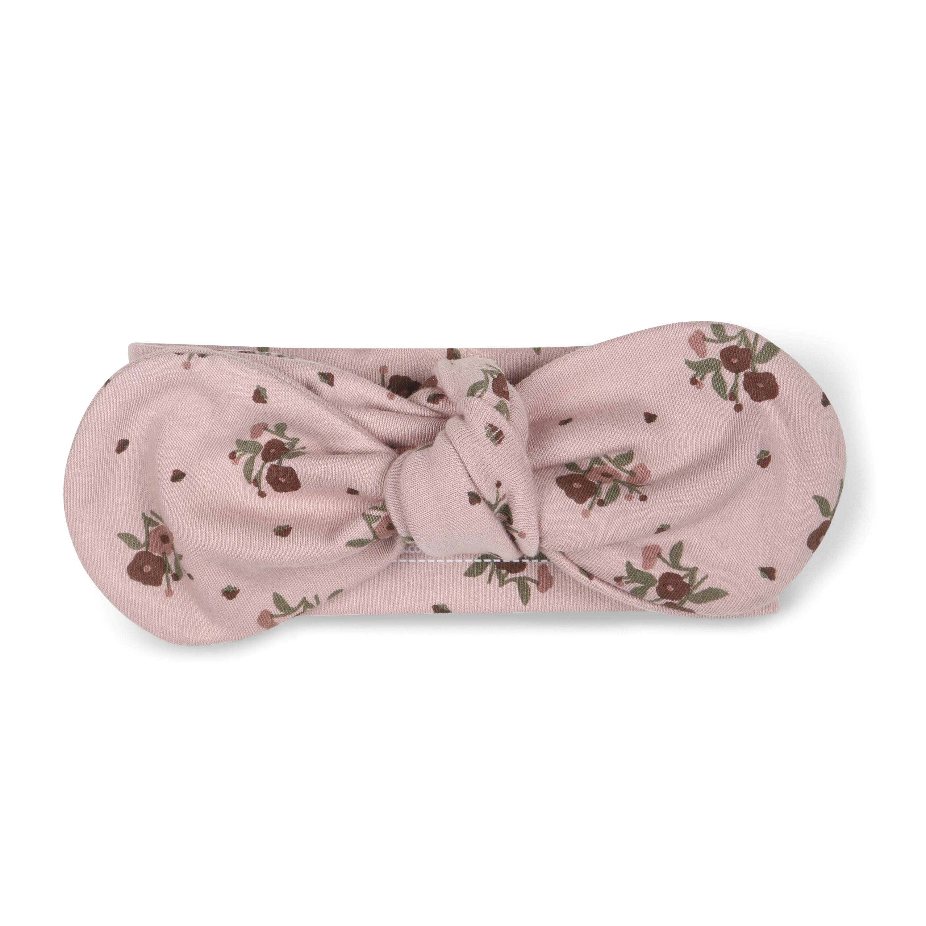 Rose Ditsy | Organic Headwrap Milk & Baby