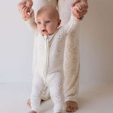 Just Smile | Bamboo Zip Pajamas Milk & Baby