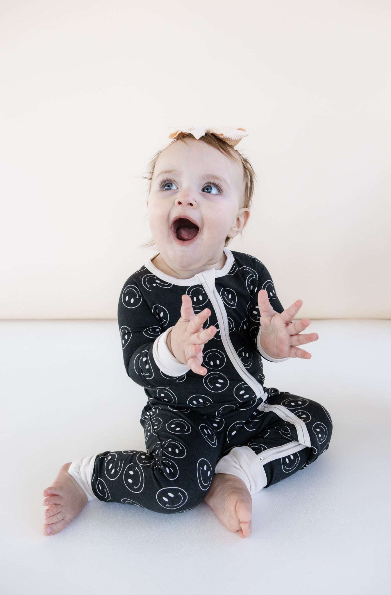 Midnight Smiles Dream Romper Milk & Baby