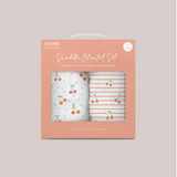 2-Pack Square Swaddle Blanket Set - Cherry Cute by Doodle By Meg