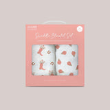 Swaddle Blanket Set | Bloomin' Boot Milk & Baby