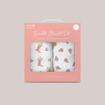 2-Pack Square Swaddle Blanket Set - Bloomin' Boot | Milk & Baby 