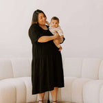 Tiered Breastfeeding Dress | Black Milk & Baby