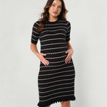 Louie Striped Knit Maternity & Nursing Dress | Milk & Baby