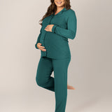 Clea Bamboo Long Sleeve Pajama Set | Evergreen