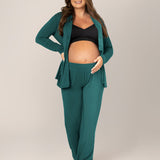 Clea Bamboo Long Sleeve Pajama Set | Evergreen