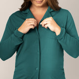 Clea Bamboo Long Sleeve Pajama Set | Evergreen