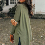 Women Cowl Neck Shift Tunic Top Milk & Baby